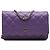 Wallet On Chain Cartera con cadena Chanel Purple CC en Caviar acolchado Púrpura