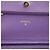 Wallet On Chain Cartera con cadena Chanel Purple CC en Caviar acolchado Púrpura - vista 5