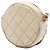Chanel Borsa a tracolla rotonda in agnello trapuntato CC marrone con nappa Beige - vista 2