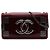 Chanel Boy Brick Horizontal Flap in agnello rosso e acrilico Bordò