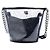 Borsa bucket Chanel Black Small in PVC e pelle di vitello stropicciata Camellia Coco Nero - vista 2