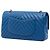 Chanel Blue Medium Classic Chevron Lambskin Double Flap - vista 2