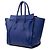 Céline Celine Blue Mini Kalbsleder Luggage Tote Blau - Ansicht 2
