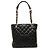 Chanel Black Caviar Petite Shopping Tote Schwarz