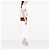 Borsa a tracolla Monogram All Over in scamosciato marrone Saint Laurent - vista 7