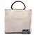 Chanel Beige CC Canvas Tote mit Holzgriff - Ansicht 7