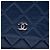 Chanel Blue CC gestepptes Lammleder Wallet On Chain Blau Marineblau - Ansicht 5