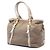 Sac à main Prada Beige Canvas Canapa Logo Bow Satchel - vue 2