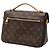 Louis Vuitton Pochette Metis Monogram Marrón Castaño - vista 2