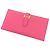 Cartera larga plegable Hermès Pink Chevre Bearn Soufflet Rosa