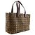 Tote in nylon Chanel Brown New Travel Line Marrone Cachi - vista 2