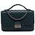 Chanel Green Medium Quilted Goatskin CC University Flap Verde Verde scuro