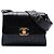 Chanel Black Vertical Quilt Lambskin Flap Nero