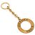 Portachiavi Logo Chanel Gold placcato oro D'oro