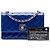 Chanel Blue CC Trapuntato Vernice Single Flap - vista 7