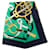 Sciarpa in seta Hermès Green Eperon d Or 90 Verde  - vista 1