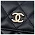 Chanel Romance Kartenetui aus schwarzem gestepptem Lammleder mit Kette - Ansicht 5