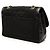Chanel Black CC Quilted Jersey and Lambskin Trimmed Single Flap - view 2
