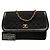 Chanel Black CC Quilted Jersey and Lambskin Trimmed Single Flap - view 8