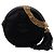 Chanel Black CC Quilted Satin Tassel Round Shoulder Bag