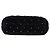 Clutch de pulso Chanel Black CC em veludo matelassê e cristal Preto - vista 3
