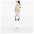 Pochette Chanel White Quilted Lambskin Cambon Ligne Bianco - vista 7