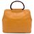 Tote Chanel Yellow CC Caviar Wood Top Handle Giallo Senape