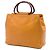 Tote Chanel Yellow CC Caviar Wood Top Handle Giallo Senape - vista 2