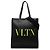 Tote Rockstud VLTN in pelle di vitello nera Valentino Nero