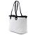 Tote Chanel White Quilted Caviar Shopping Fever Bianco - vista 2