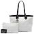 Tote Chanel White Quilted Caviar Shopping Fever Bianco - vista 7