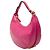 Fendi Borsa Hobo Fendigraphy in pelle rosa, piccola - vista 2