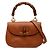 Gucci Pelle di vitello granulata marrone Bamboo Night