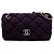 Chanel Purple Small Quilted Nylon Bubble Flap Porpora