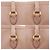 Borsa a mano in pelle borchiata Miu Miu Beige - vista 14