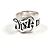 Anello band Vivienne Westwood Nero Argento