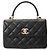 Borsa Chanel Matelassé Trendy CC Top Handle Flap Bag Nero - vista 2