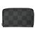 Portafoglio Zippy Damier Graphite Louis Vuitton Nero