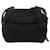 Borsa a tracolla Prada in raso nero con logo e frange