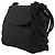 Borsa a tracolla Prada in raso nero con logo e frange - vista 2