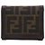 Fendi Zucca Tri-fold Wallet Braun
