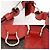 Borsa a Spalla Louis Vuitton Saint Michel Marrone Rosso - vista 14