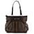 Céline Celine Macadam Muster Tote Bag Braun