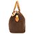 Borsa Boston in PVC marrone Etro - vista 3