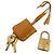 Borsa Boston in PVC marrone Etro - vista 5
