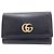 Gucci GG Marmont Leder-Schlüsselanhänger Schwarz