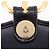 Borsa a tracolla Christian Dior nera con logo CD Nero - vista 10