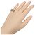 Cartier Trinity 5-Ring Band Ring Silber Golden - Ansicht 2