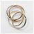Cartier Trinity 5-Ring Band Ring Silber Golden - Ansicht 9
