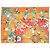 Carré Hermès Kachina di Kermit Oliver 90 cm Seta Arancione Marrone Rosa Bianco Rosso Blu Verde Giallo - vista 4